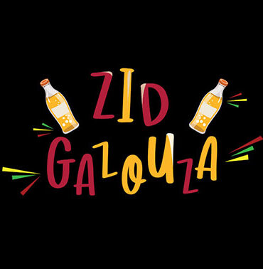 Design " Zid gazouza" couleurs fruitées