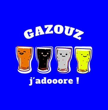 Design "gazouz, j'adore"