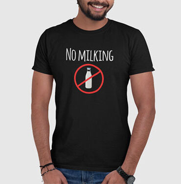 T-shirt unisex premium "NO MILKING"