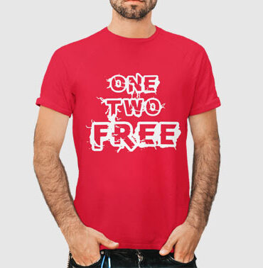 T-Shirt Homme personalisé "ONE TWO FREE"