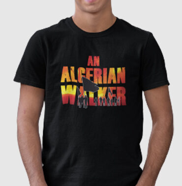 T-Shirt Homme noir personalisé "AN ALGERIAN WALKER"