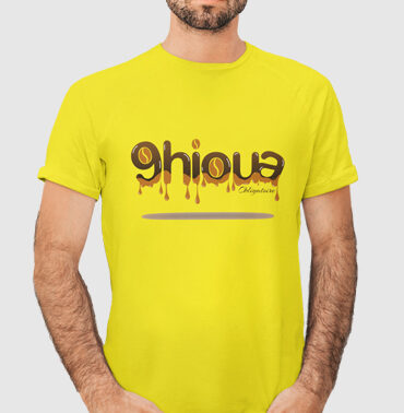 T-Shirt Homme jaune personalisé "K'HIOUA"