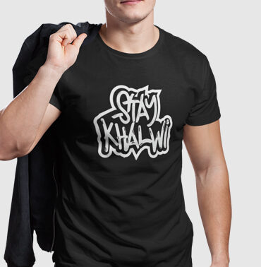 T-Shirt Homme noir personalisé "DEFRA"