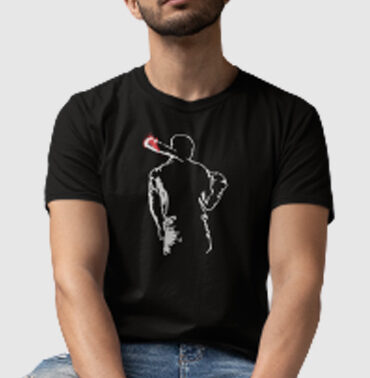 T-Shirt Homme noir personalisé "WALKING DEAD"