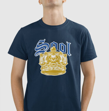 T-shirt Homme bleu marine peronnalisé "soolking".Monalgeria
