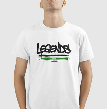 T-Shirt Homme BLANC personnalisé ''LEGENDS".Monalgeria